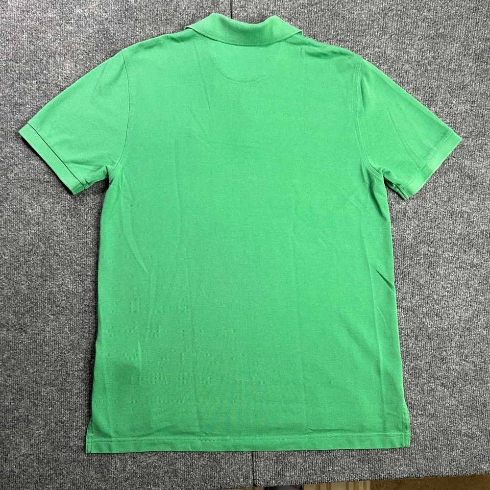Brooks Brothers Men's Medium Green Performance Polo Shirt Original Fit Cotton